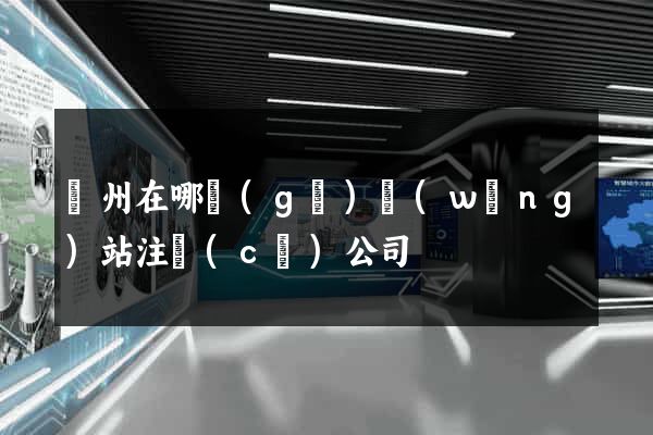 廣州在哪個(gè)網(wǎng)站注冊(cè)公司