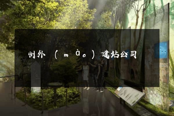 廣州外貿(mào)建站公司