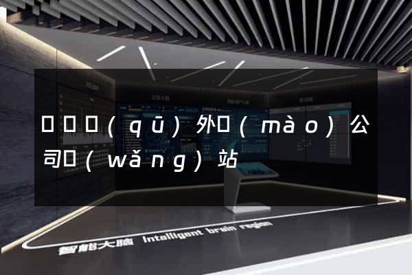 廬陽區(qū)外貿(mào)公司網(wǎng)站