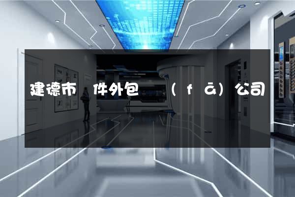 建德市軟件外包開發(fā)公司