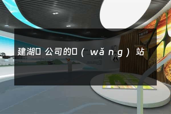 建湖縣公司的網(wǎng)站