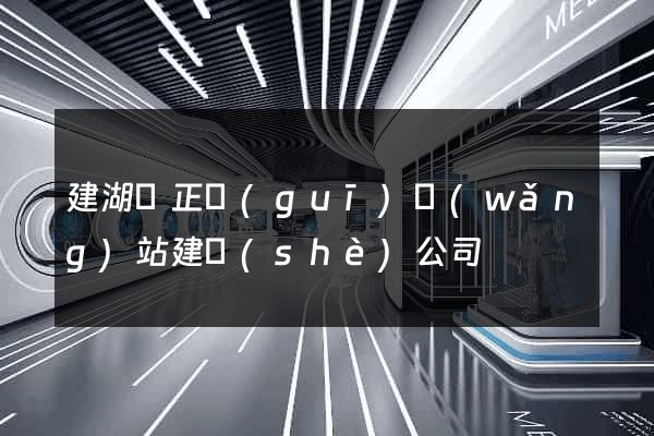 建湖縣正規(guī)網(wǎng)站建設(shè)公司