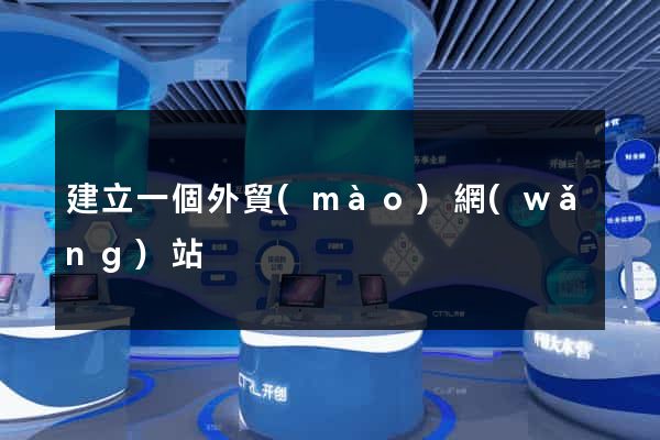 建立一個外貿(mào)網(wǎng)站