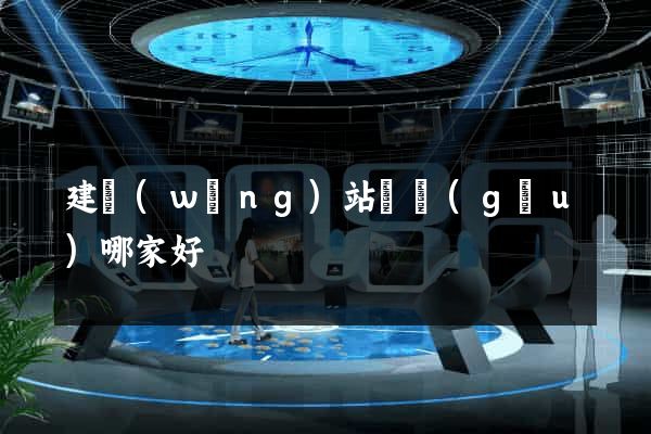 建網(wǎng)站機構(gòu)哪家好