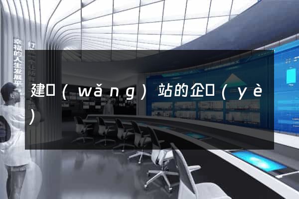 建網(wǎng)站的企業(yè)