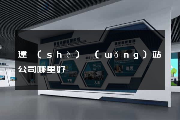 建設(shè)網(wǎng)站公司哪里好
