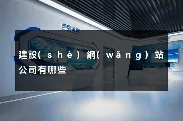 建設(shè)網(wǎng)站公司有哪些