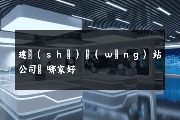 建設(shè)網(wǎng)站公司選哪家好