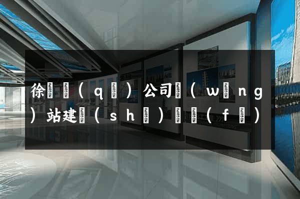 徐匯區(qū)公司網(wǎng)站建設(shè)開發(fā)