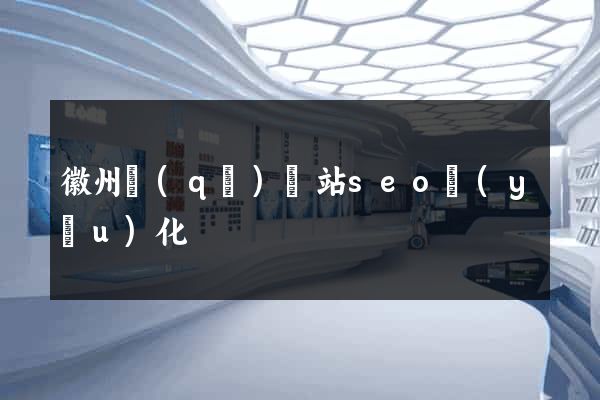 徽州區(qū)網站seo優(yōu)化