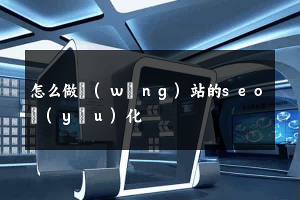 怎么做網(wǎng)站的seo優(yōu)化