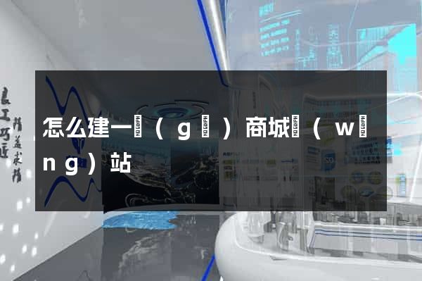 怎么建一個(gè)商城網(wǎng)站