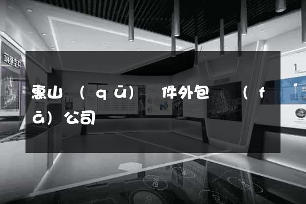 惠山區(qū)軟件外包開發(fā)公司
