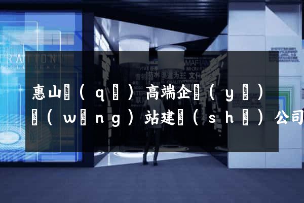 惠山區(qū)高端企業(yè)網(wǎng)站建設(shè)公司