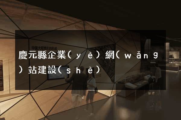 慶元縣企業(yè)網(wǎng)站建設(shè)