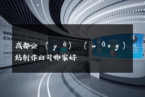 成都企業(yè)網(wǎng)站制作公司哪家好