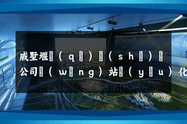 戚墅堰區(qū)設(shè)計公司網(wǎng)站優(yōu)化