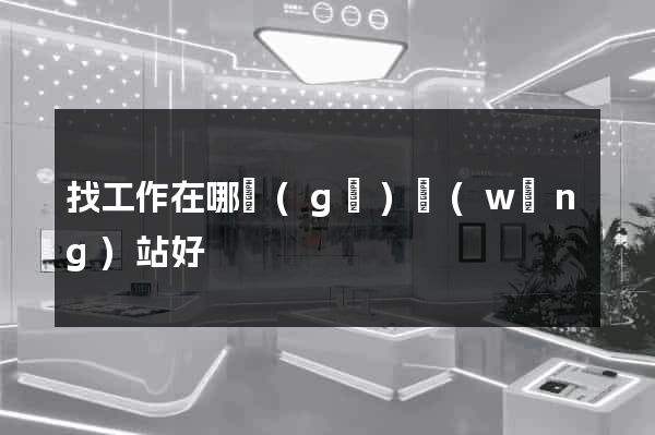 找工作在哪個(gè)網(wǎng)站好