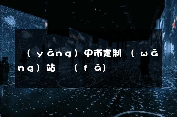 揚(yáng)中市定制網(wǎng)站開發(fā)