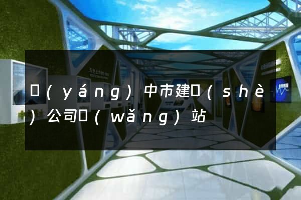 揚(yáng)中市建設(shè)公司網(wǎng)站