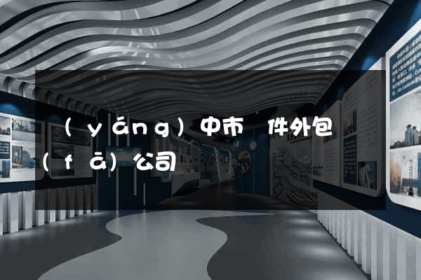 揚(yáng)中市軟件外包開發(fā)公司