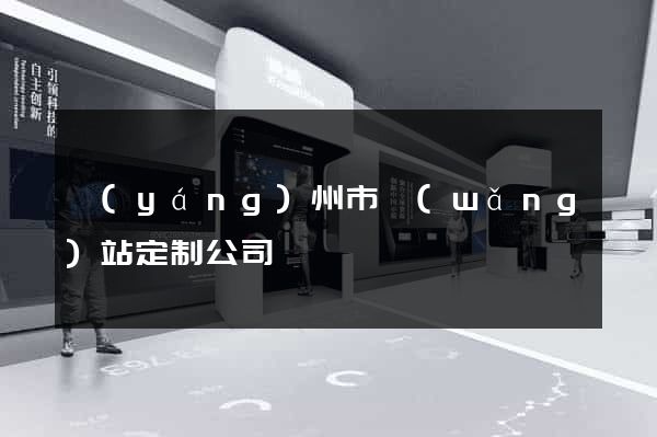 揚(yáng)州市網(wǎng)站定制公司