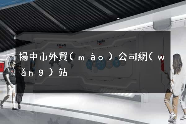 揚中市外貿(mào)公司網(wǎng)站