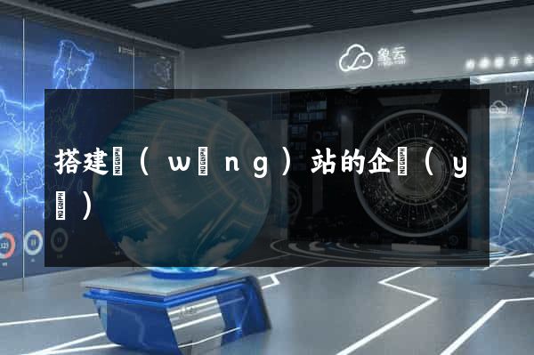 搭建網(wǎng)站的企業(yè)