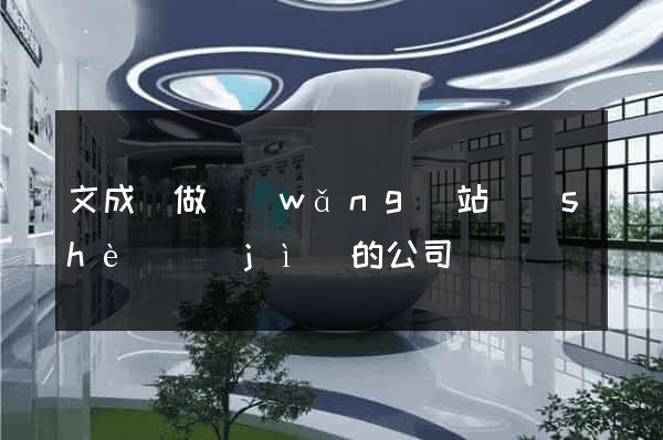 文成縣做網(wǎng)站設(shè)計(jì)的公司