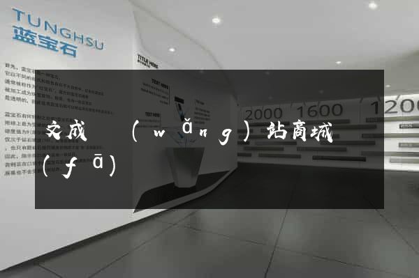 文成縣網(wǎng)站商城開發(fā)