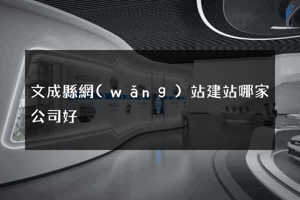 文成縣網(wǎng)站建站哪家公司好