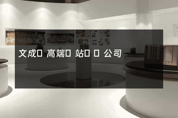 文成縣高端網站設計公司