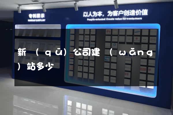 新區(qū)公司建網(wǎng)站多少錢