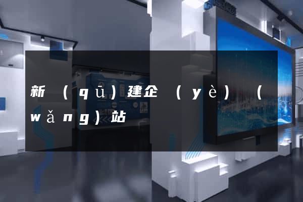 新區(qū)建企業(yè)網(wǎng)站