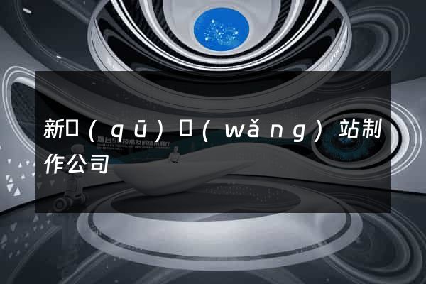 新區(qū)網(wǎng)站制作公司