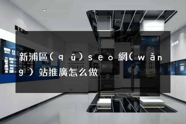 新浦區(qū)seo網(wǎng)站推廣怎么做