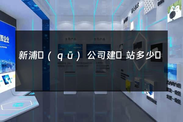 新浦區(qū)公司建網站多少錢