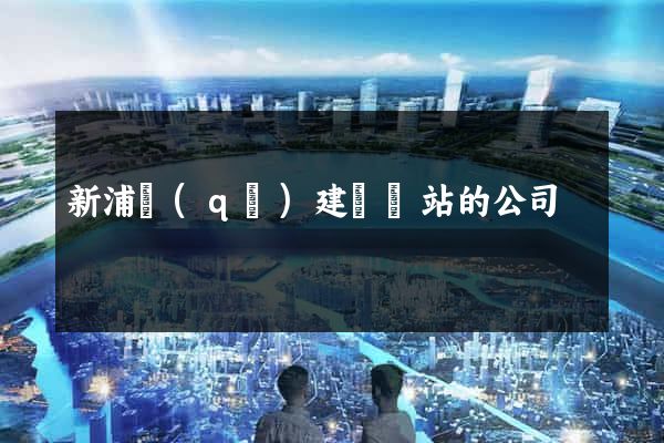 新浦區(qū)建設網站的公司
