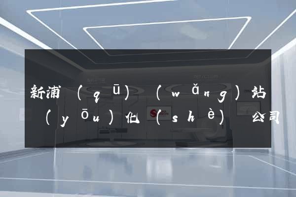 新浦區(qū)網(wǎng)站優(yōu)化設(shè)計公司