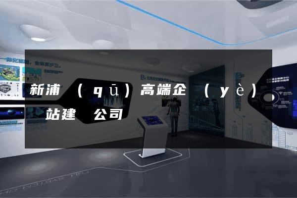 新浦區(qū)高端企業(yè)網站建設公司