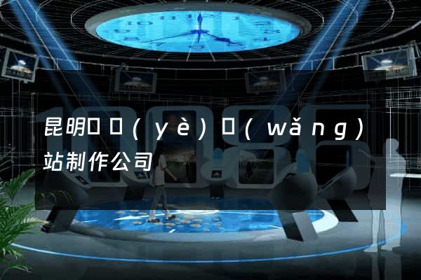 昆明專業(yè)網(wǎng)站制作公司