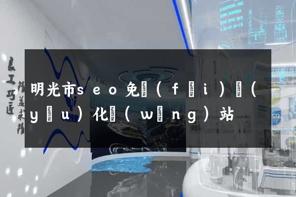 明光市seo免費(fèi)優(yōu)化網(wǎng)站