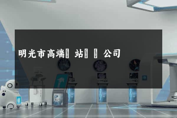明光市高端網站設計公司