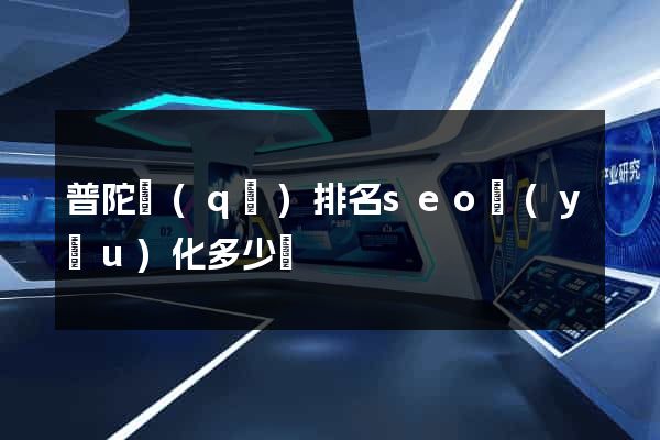 普陀區(qū)排名seo優(yōu)化多少錢