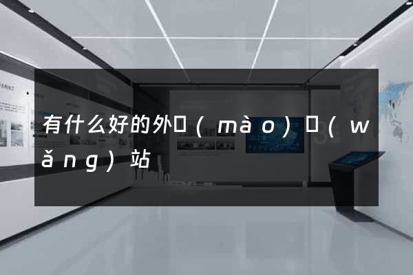 有什么好的外貿(mào)網(wǎng)站