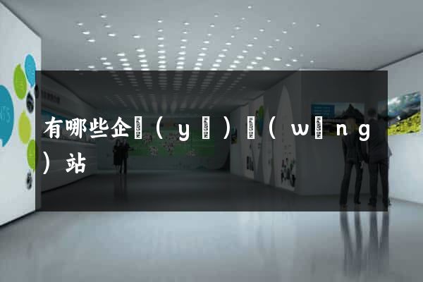 有哪些企業(yè)網(wǎng)站