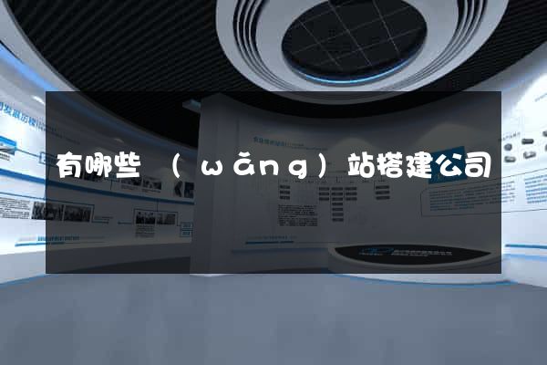 有哪些網(wǎng)站搭建公司