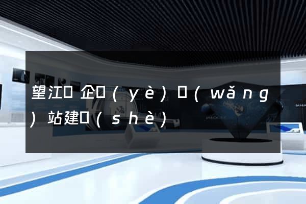 望江縣企業(yè)網(wǎng)站建設(shè)
