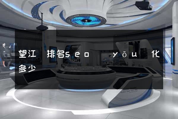 望江縣排名seo優(yōu)化多少錢