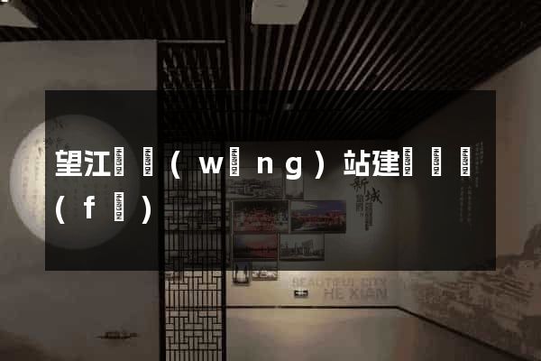 望江縣網(wǎng)站建設開發(fā)